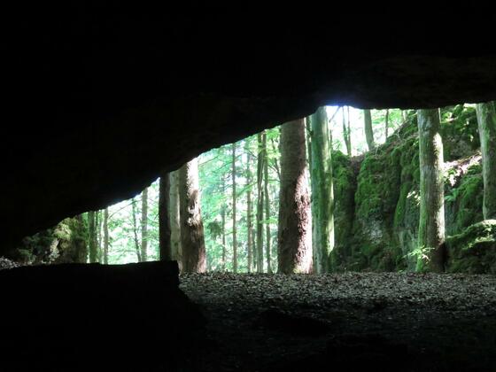 Blick aus der Esperhöhle