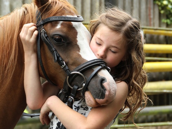 Mädchen mit Pferd