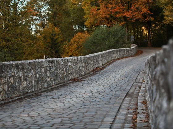 Römerbrücke über die Wertach bei Nesselwang im Allgäu