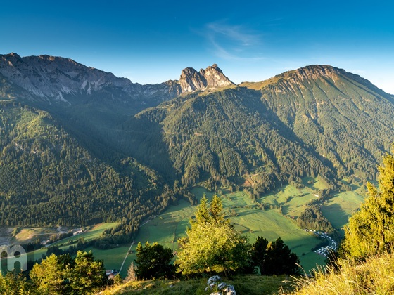 Breitenberg und Aggenstein mit Campinplatz Pfronten