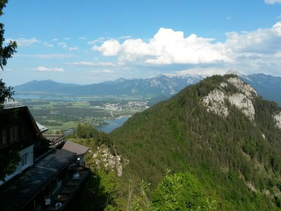 Blick vom Falkenstein Richtung Schloss Neuschwanstein