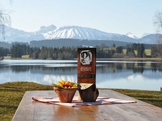 Seepark Restaurant Schwaltenweiher, Ausblick