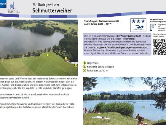 Infotafel Schmutterweiher