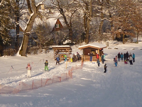 Schlepplift in Mindelheimer unterhalb der Mindelburg