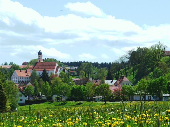Stiftskirche über Bad Grönenbach