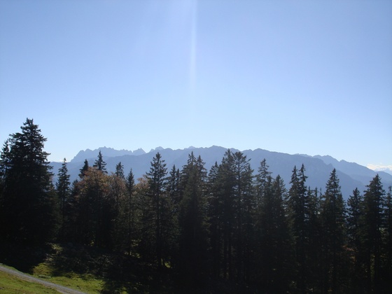 Blick auf das Kaisergebirge