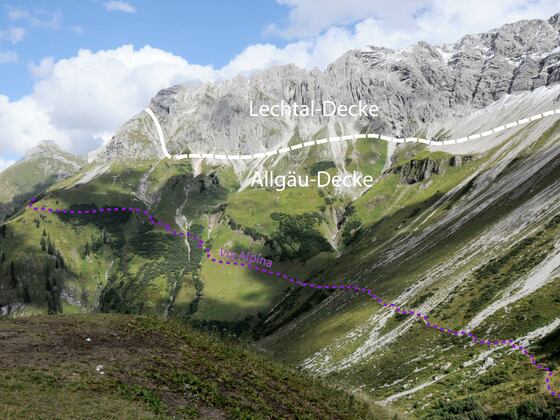 Blick zurück von der Schönberghütte