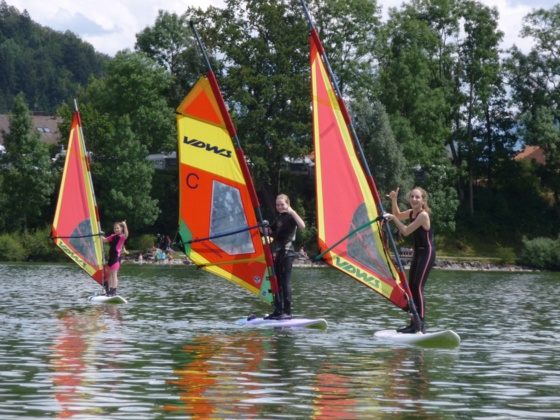 Windsurfen auf dem Großen Alpsee