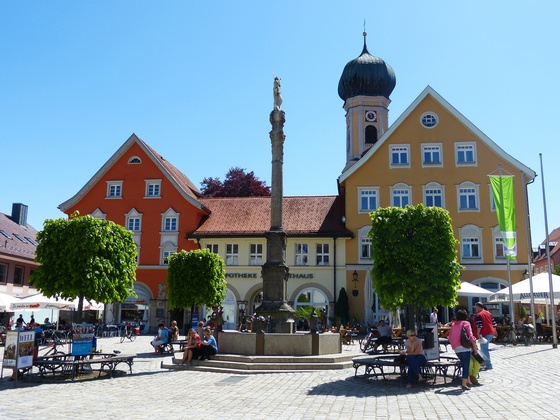Marienplatz in Immenstadt im Allgäu
