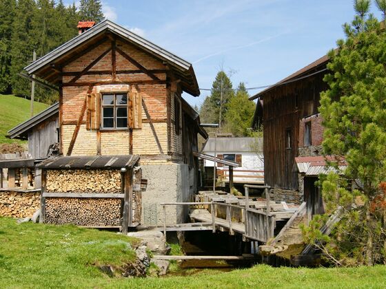 Die alte Säge in Fischen im Allgäu ist über 500 Jahre alt