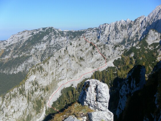 Dürreckberg Südflanke von der Brettgabel