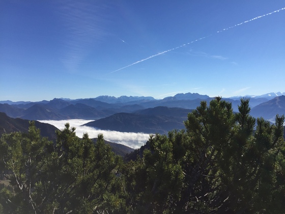 Bergpanorama Richtung Österreich