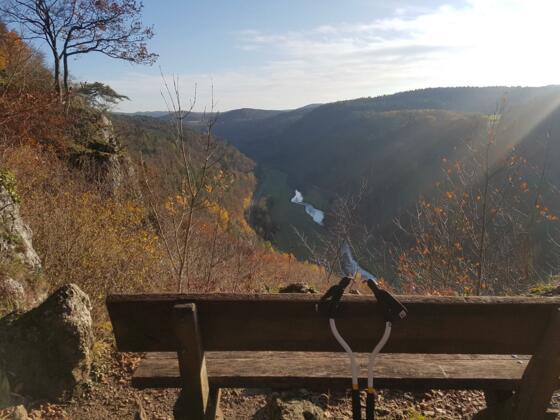 Blick vom Felsensteig ins Wiesenttal