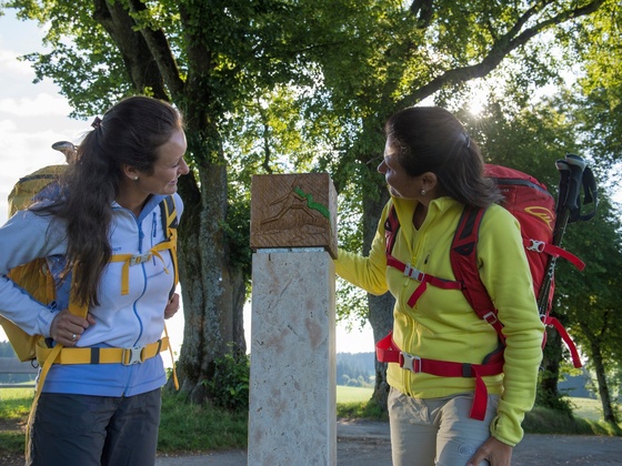Eingangsstele von Markoberdorf - an der Lindenallee