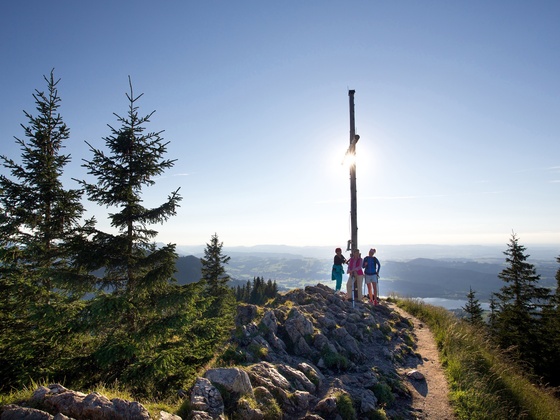 Am Gipfel der Alpspitze bei Nesselwang angekommen