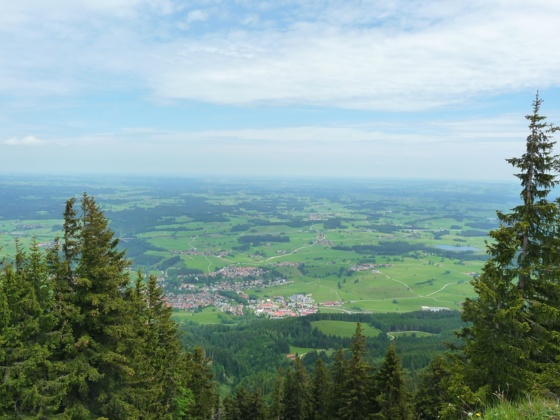 Der Ausblick von der Alpspitze