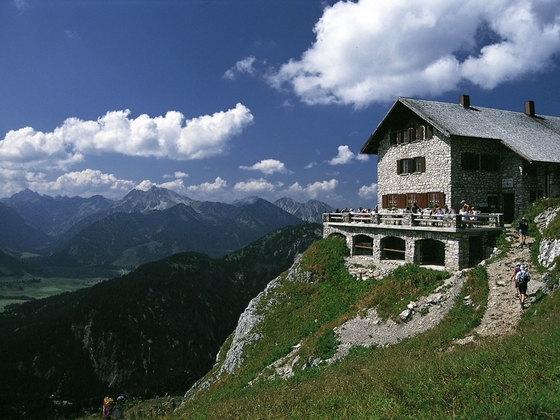 Blick zur Bad Kissinger Hütte