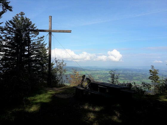 am Gipfel des Gschwender Horns