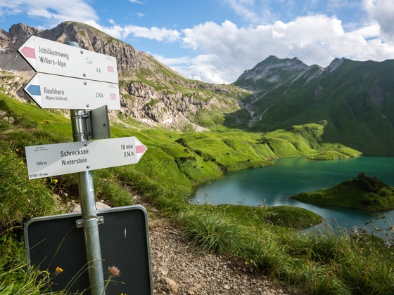Blick auf den Schrecksee.