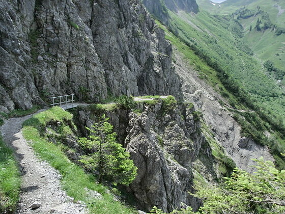 Aufstieg zum Schrofenpass