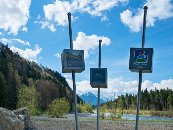 Rastmöglichkeit am Ende des Auwaldsees.