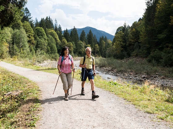 Wanderer auf dem Bolgenachweg