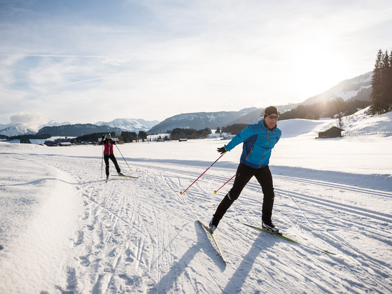 Langlaufen & Skating auf der Sonnenalp Loipe - Ofterschwang
