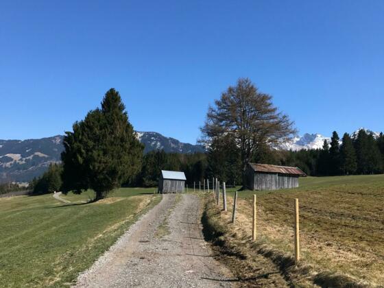 Gut präparierte Wege führen nach Oberdorf