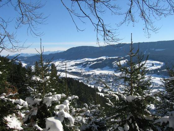 Markt Weitnau im Winter