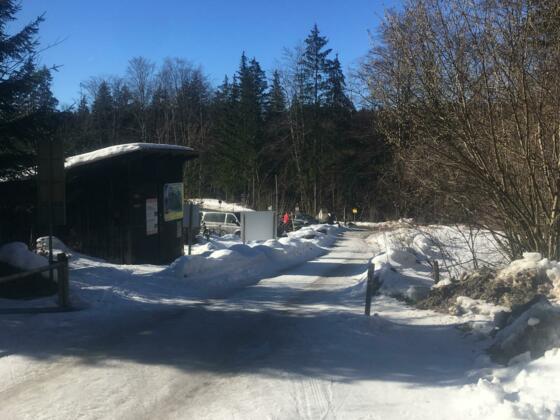 Parkplatz Winter