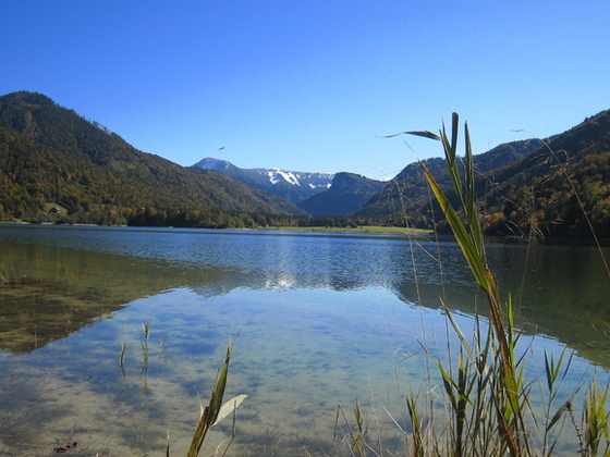 Blick vom Naturstrand auf den Hintersee