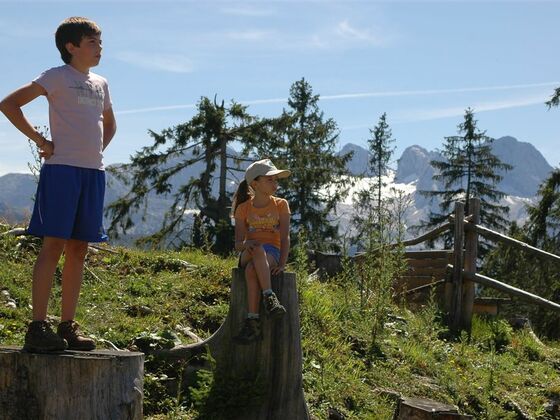 Kinder beim Wandern