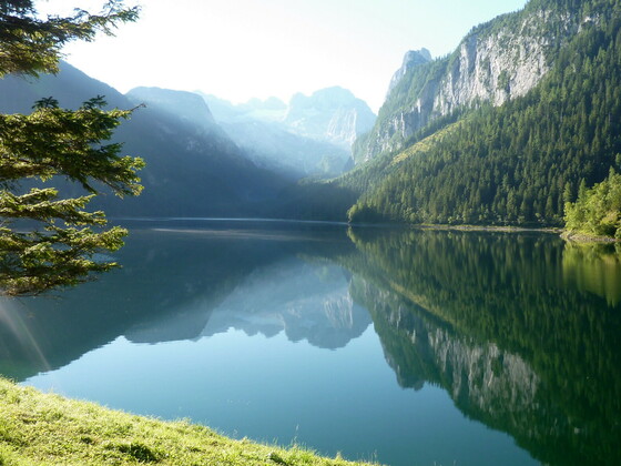 Der Start am Vorderen Gosausee