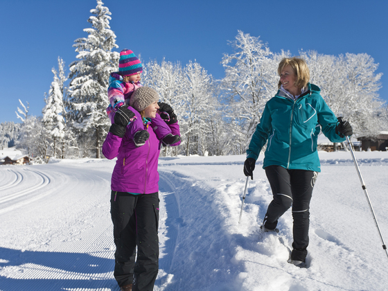 Winterwanderung mit der Familie