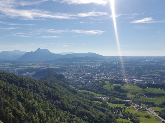 Aussicht auf Salzburg vom Nockstein