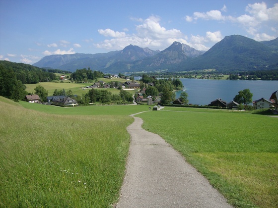 Der Weg nach dem Falkenstein nach St. Wolfgang