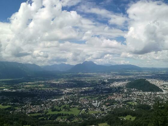 Aussicht auf die Mozartstadt Salzburg