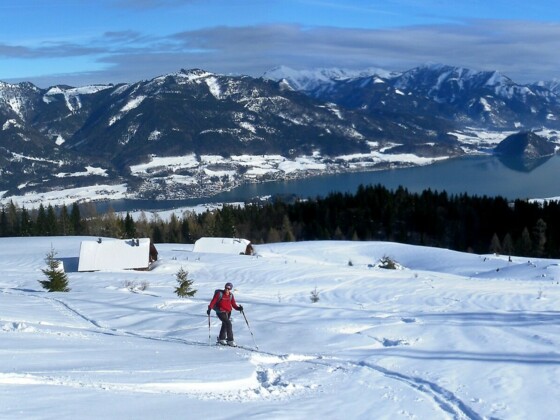 Wolfgangsee aus dem Gipfelhang