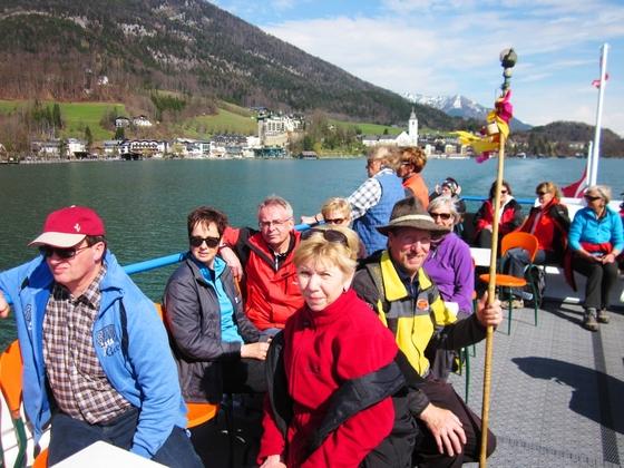Per Schiff  über den Wolfgangsee