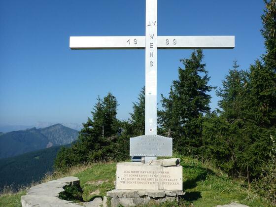Gipfelkreuz auf der Pillsteinhöhe