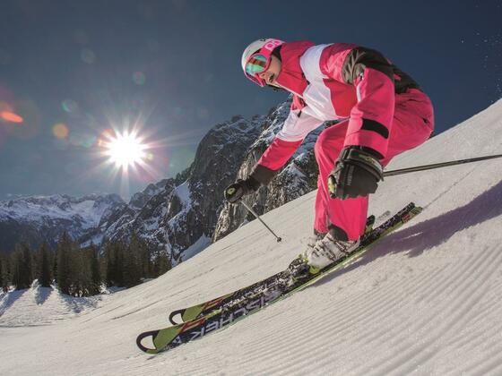 Skifahrer Dachstein-West