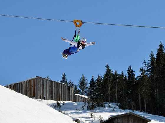 Flying Fox XXL in Leogang - Dein Winterflugerlebniss