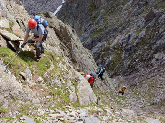 Im Klettersteig zur Kleinbärenzinne