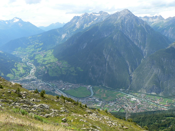 Blick ins Inntal vom Gipfel des Krahberg