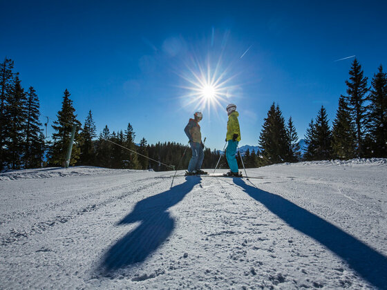 Skifahren im Heutal bei Unken