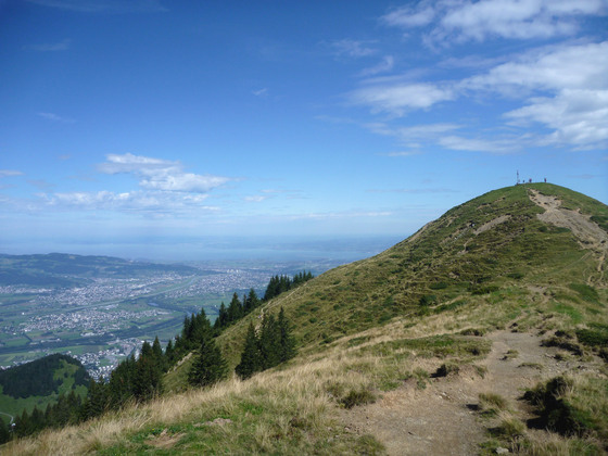 Blick auf die Hohe Kugel von der Staffelalpe kommend