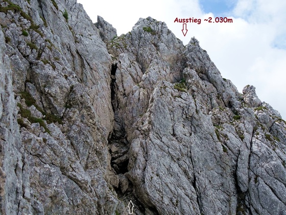 Steilstufe ~2.005m -2.030m versichert