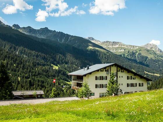 Blick Richtung Gargellen mit Reutehorn