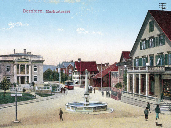 Pfarrhof und Kirchturm St. Martin