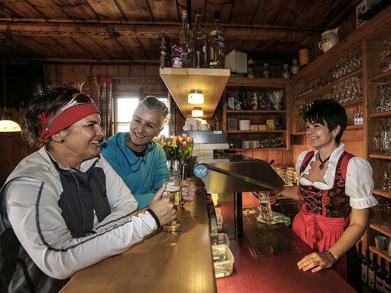 Tulfer Hütte im Winter am Glungezer